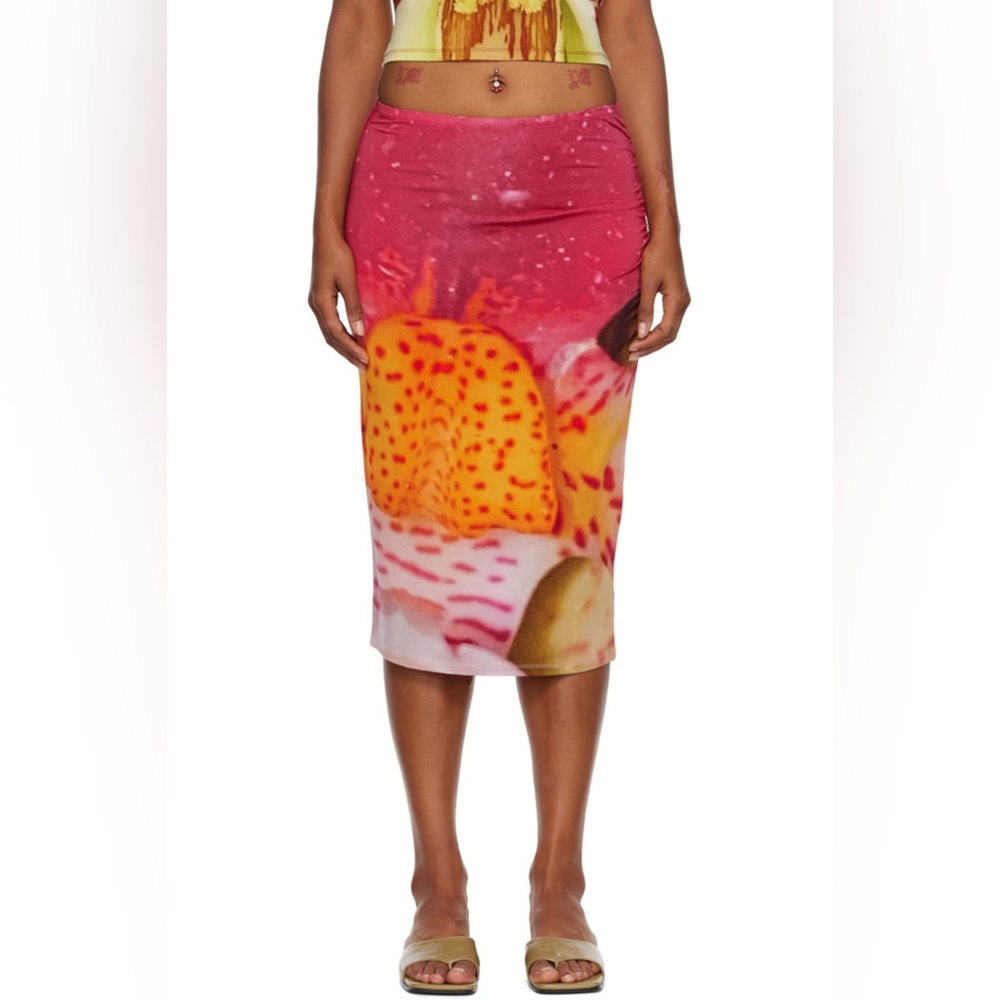 Paloma wool pink vita midi skirt size S